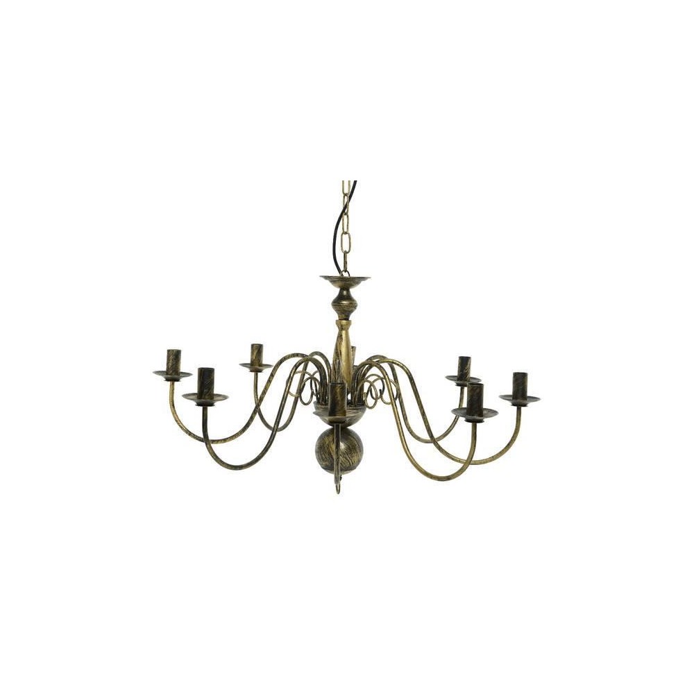 LAMPADARIO 8 BRACCIA BLACK ANT